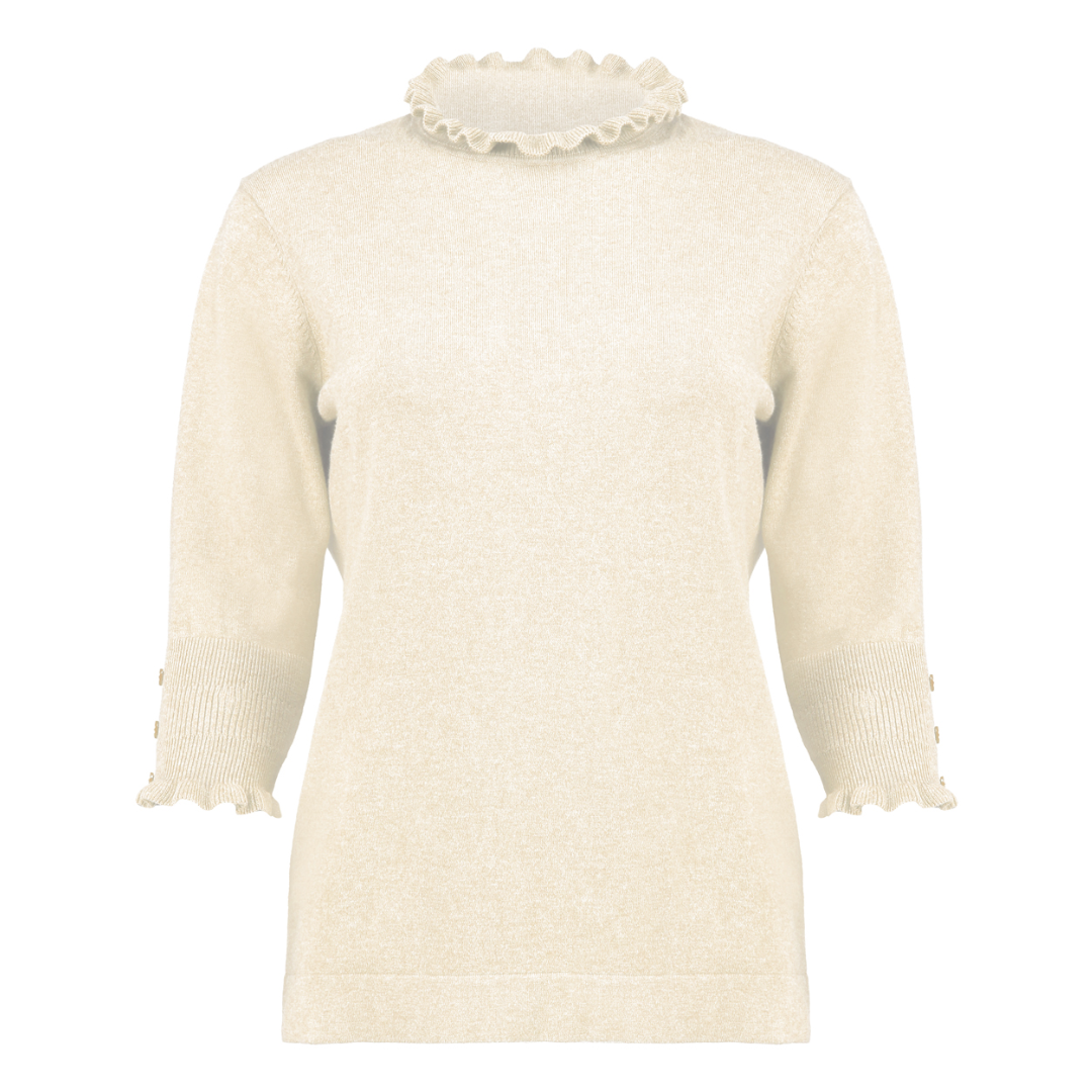Ruffle neck pullover BLOOMINGS